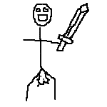 sword man with balls